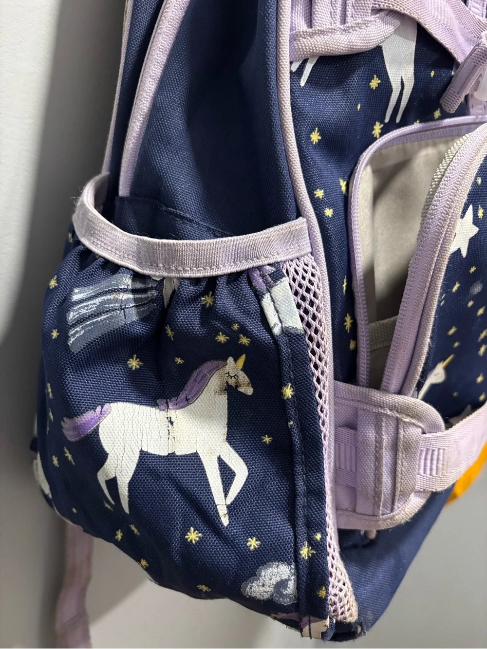 PotteryBarn Kids Mackenzie Navy Night Unicorn Glow-In-The-Dark Backpacks